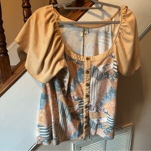 CATO Colorful Blouse with Buttons